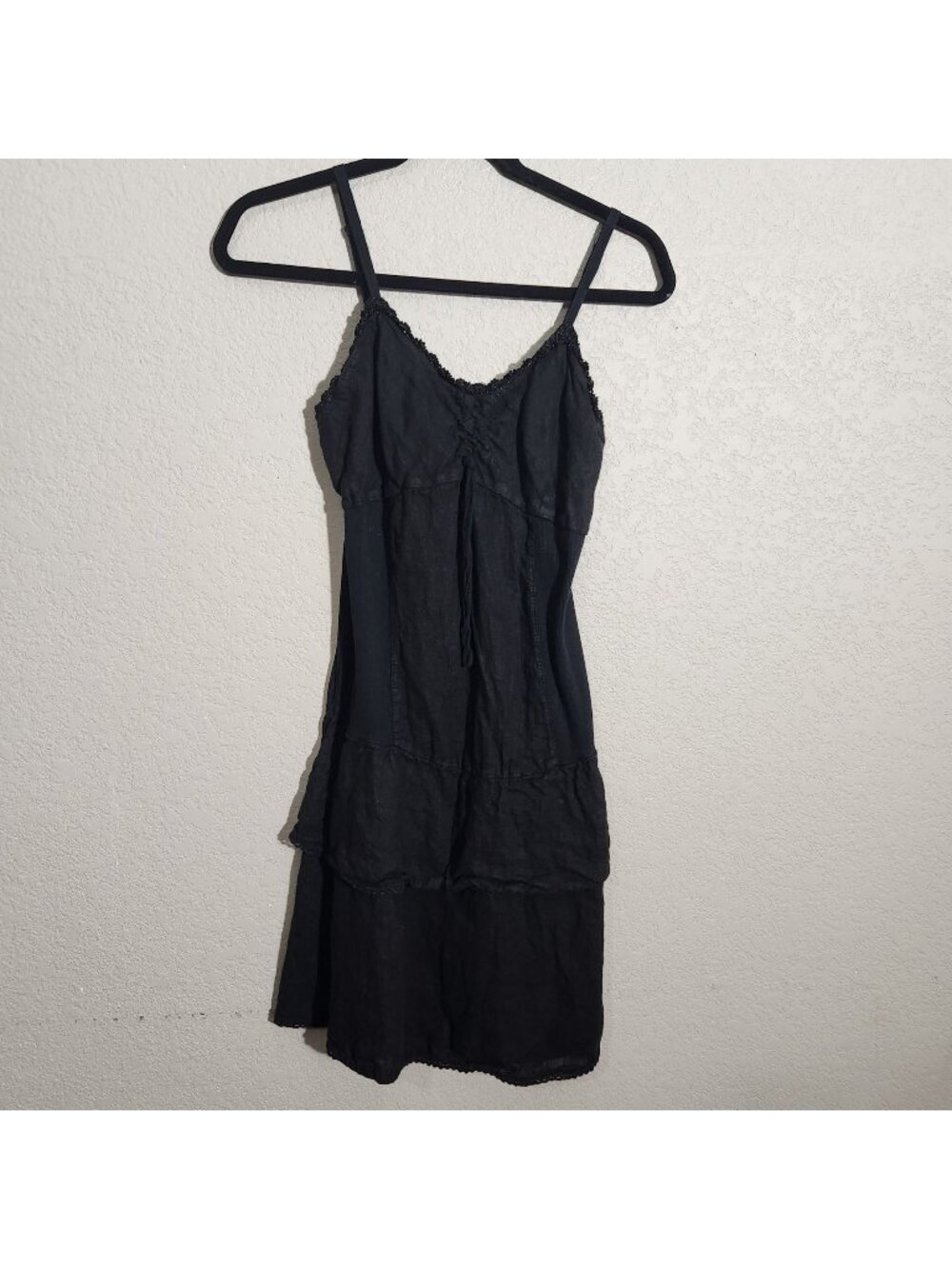 Actuelle Dress Size 12 Black Sleeveless Spaghetti Straps